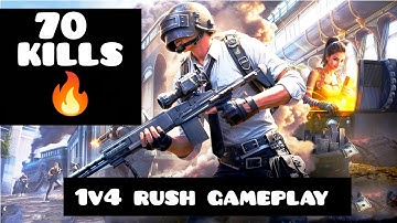 70 KILLS Wow! 😯 NEW MODE BEST AGGRESSIVE RUSH GAMEPLAY  🔥 PUBG MOBILE - BGMI