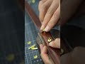 How to use brass rivets #leather #bag #leatherbackpack #shorts #copper #rivet #leathercraft #diy