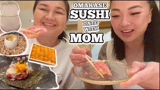 OMAKASE SUSHI DATE WITH MOM | SASVlogs