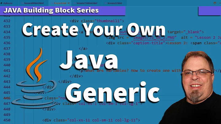 Java Generics : Creating a Custom Generic Class