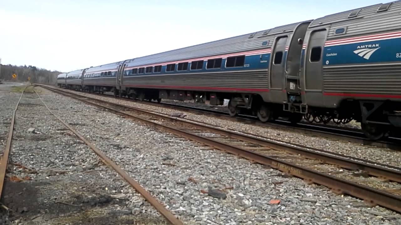 Amtrak 68 Passing Ticonderoga NY YouTube