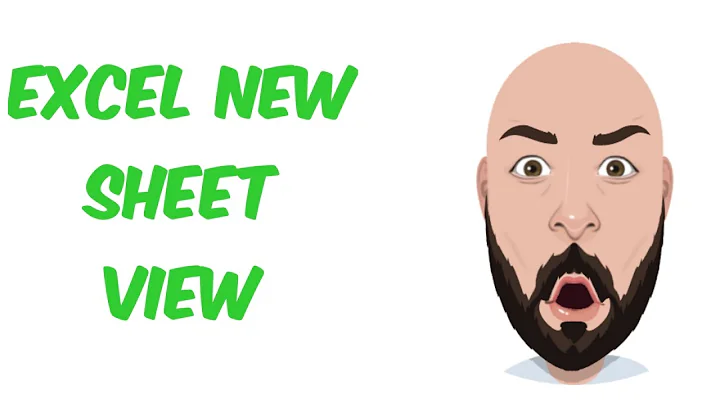 How to use Sheet View in Excel