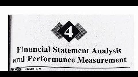 Unit 4  ( Part 1) Financial Statement Analysis and Performance Me.| Account  MBS 3rd Semester