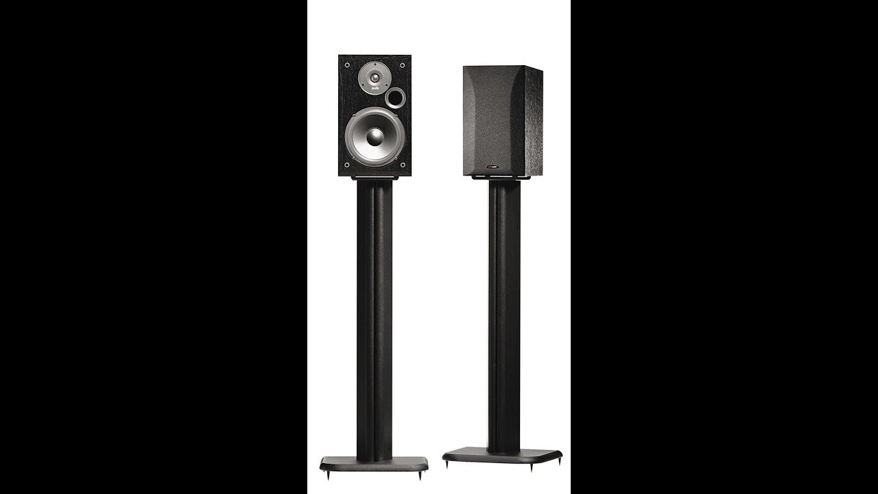 Sanus Bf 31b Wood Speaker Stands Mdf Plastic Youtube