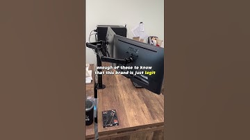 Robuuste, hoogwaardige dubbele monitorhouder 💯 #vivo #dualmonitor #techinsomnia