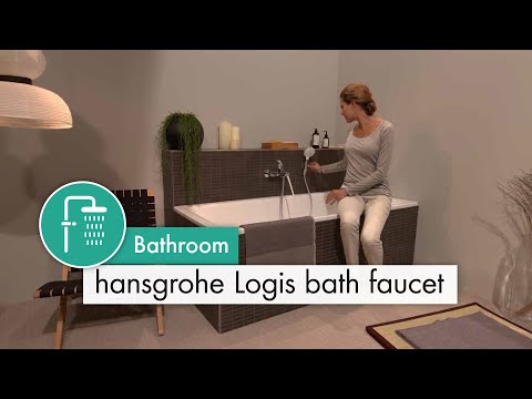 Змішувач для умивальника Hansgrohe Logis 110 з донним клапаном push-open 71252000, видео 4