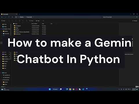 How to make a Chatbot in python using Gemini API Key (Easy and Free)