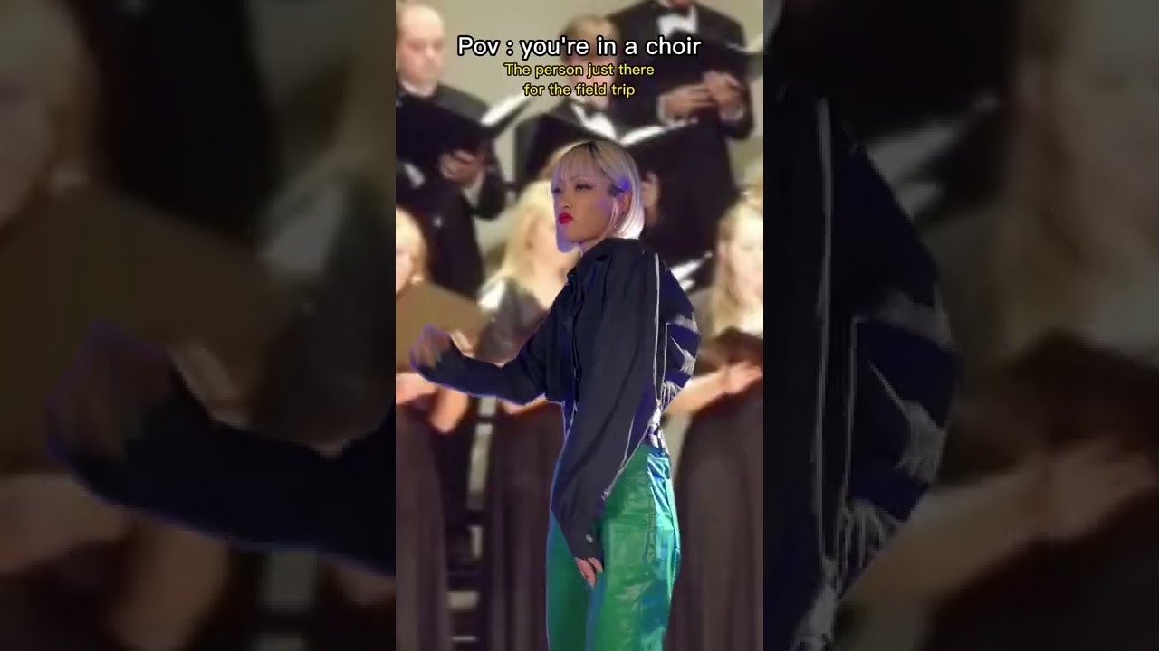 You’re in choir 