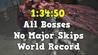 World Record Speedrun All Bosses No Major Skips - Dark Souls 3