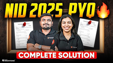 NID 2025 PYQ Solved 💡 Full Paper Solution | Real Exam-Level Solution for NID 2026 Aspirants