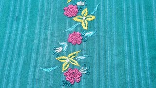 595-Neckline embroidery design for your silk kurti(Hindi/Urdu/English)