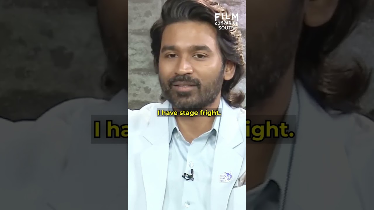 'I have stage fright...' 😲 | Dhanush | 