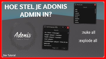 HOE STEL JE ADONIS ADMIN IN? - Dev Tutorial (Roblox)