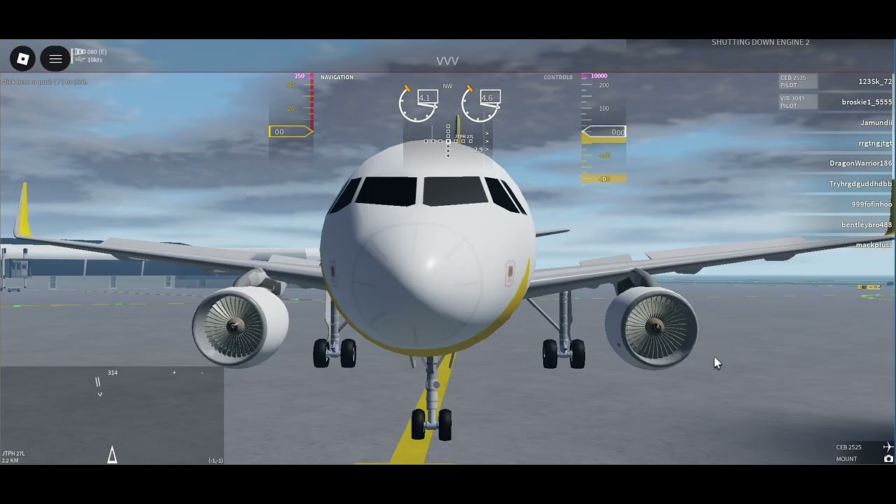 Cebu Pacific flight 2525 (Second flight) (Turning off the Engines)