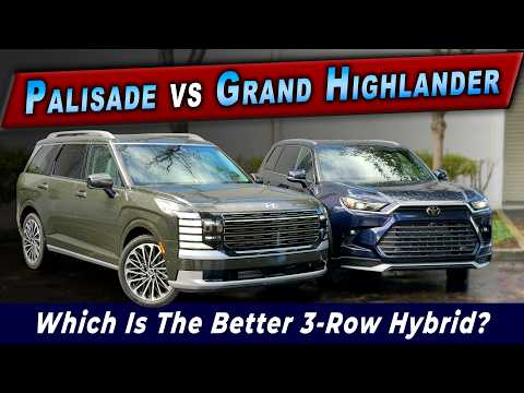 3-Row Hybrid Battle: 2026 Hyundai Palisade Hybrid v 2026 Toyota Grand Highlander Hybrid