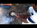 Rafiq jingya fish cooking at jafer wadi with his uncle usman jingya kharirohar rafiq jingya