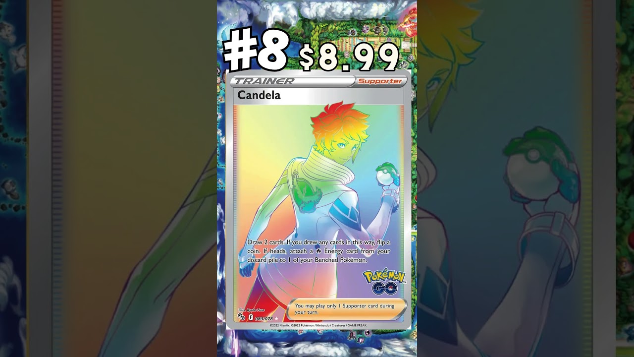 TOP 10 POKEMON GO CARDS!