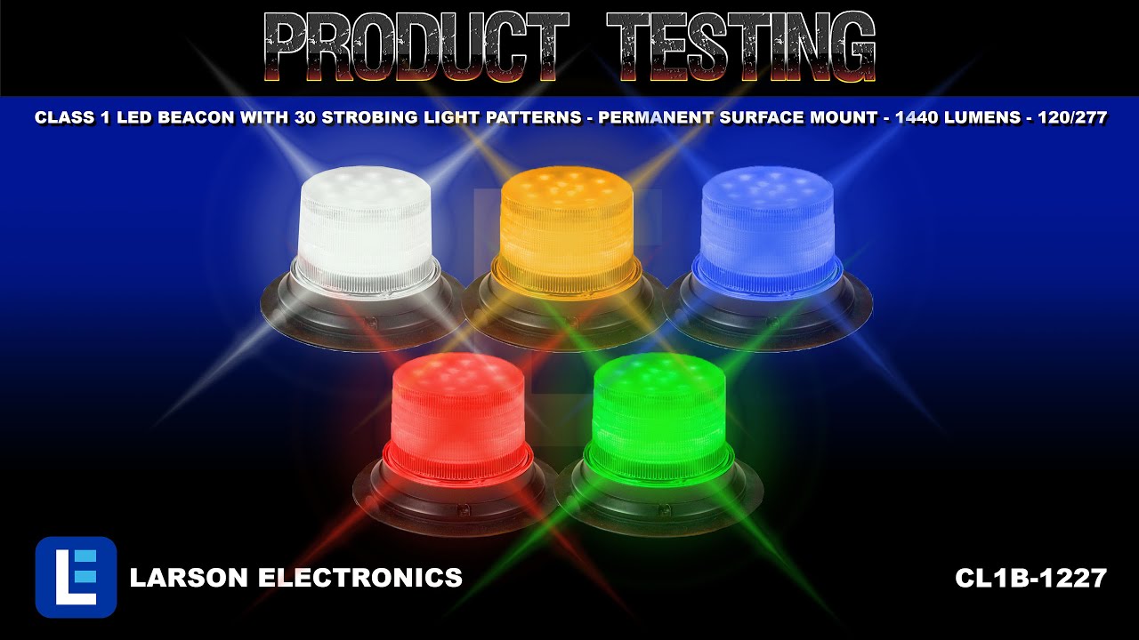 Logitech Class 1 Led Class 1 LED Beacon with 30 Strobing Light Patterns - Permanent Surface ...