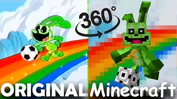 Smiling Critters Original vs Minecraft (Poppy Playtime Chapter 3 Animation) 360°