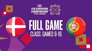 Denmark v Portugal | Full Basketball Game |  FIBA U16 European Championship 2023