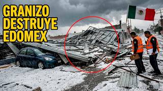Edomex y CDMX Bajo Alerta tras Granizada que Pintó de Blanco Calles. Granizada Masiva Colapsa Techos