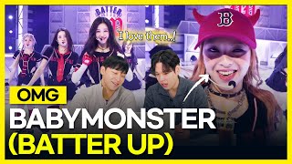 BABYMONSTER - 'BATTER UP' LIVE PERFORMANCE (Stadium Ver.) [KOREAN  REACTION] !! 😱😭