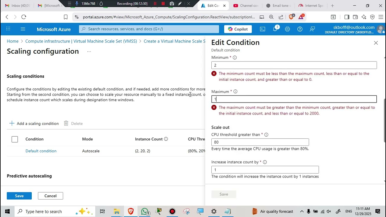 AZURE AUTOSCALING TUTORIAL | ENABLE AND CONFIGURE AUTOSCALE IN MICROSOFT AZURE STEP BY STEP