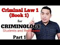 CRIMINAL LAW 1 (Book 1) For Criminology students