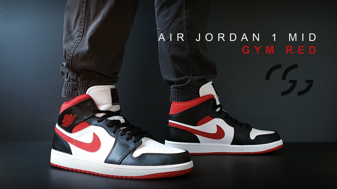 Air Jordan 1 Mid Gym Red - YouTube