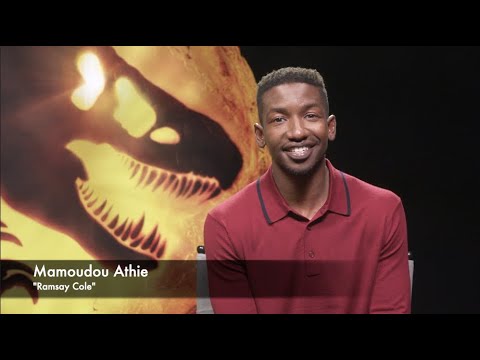 Mamoudou Athie During The Global Press Conference for Jurassic World Dominion