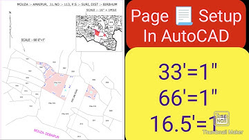Page setup in AutoCAD / Map Printing with deference scale/AutoCAD part-13