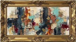Transform Your Screen Into Art | Abstract Painting No.1 | ScreenScape Transform Your Space With Layered Atmosphere Art