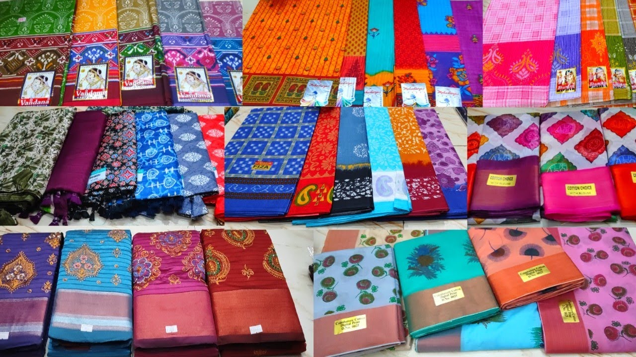 வாயில் காட்டன் சேலையை வெறும் 150 ரூபாய்க்கு இங்க மட்டும் தான் வாங்க முடியும் / voyil malmal cotton