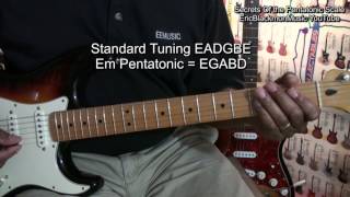 Secrets Of The Pentatonic Scale Guitar Music Theory Lesson @EricBlackmonGuitar