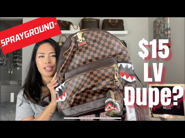 Sprayground Sharks in Paris Backpack Triple Unboxing and Review - LV Dupe?  