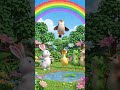बारिश आई, रेनबो आया! सबके चेहरे खिल गए 😂🌧️🐧 #moralstory #cartoonstory #bachonkikahani