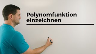 Polynomfunktion einzeichnen, ganzrationale Funktionen skizzieren | Mathe by Daniel Jung