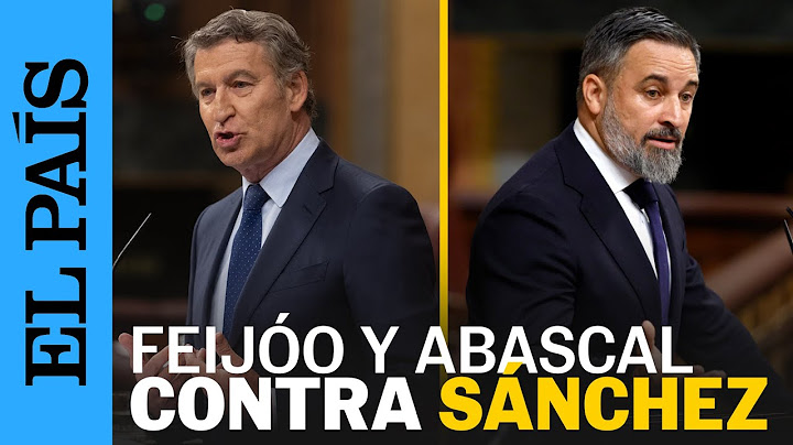 Las respuestas de FEIJÓO y ABASCAL a la intervención de SÁNCHEZ en el Congreso | EL PAÍS