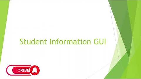 Session 3 : Student Information GUI using AWT