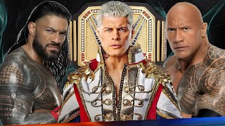 🔴 WWE 2k24 Live Stream Roman Reigns vs Cody Rhodes vs The Rock WWE Championship Match | #live