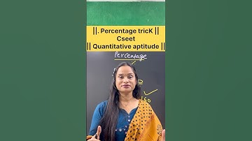Cseet quantitative aptitude percentage trick || #commerceshorts #percentagetrick #cseet #percentage