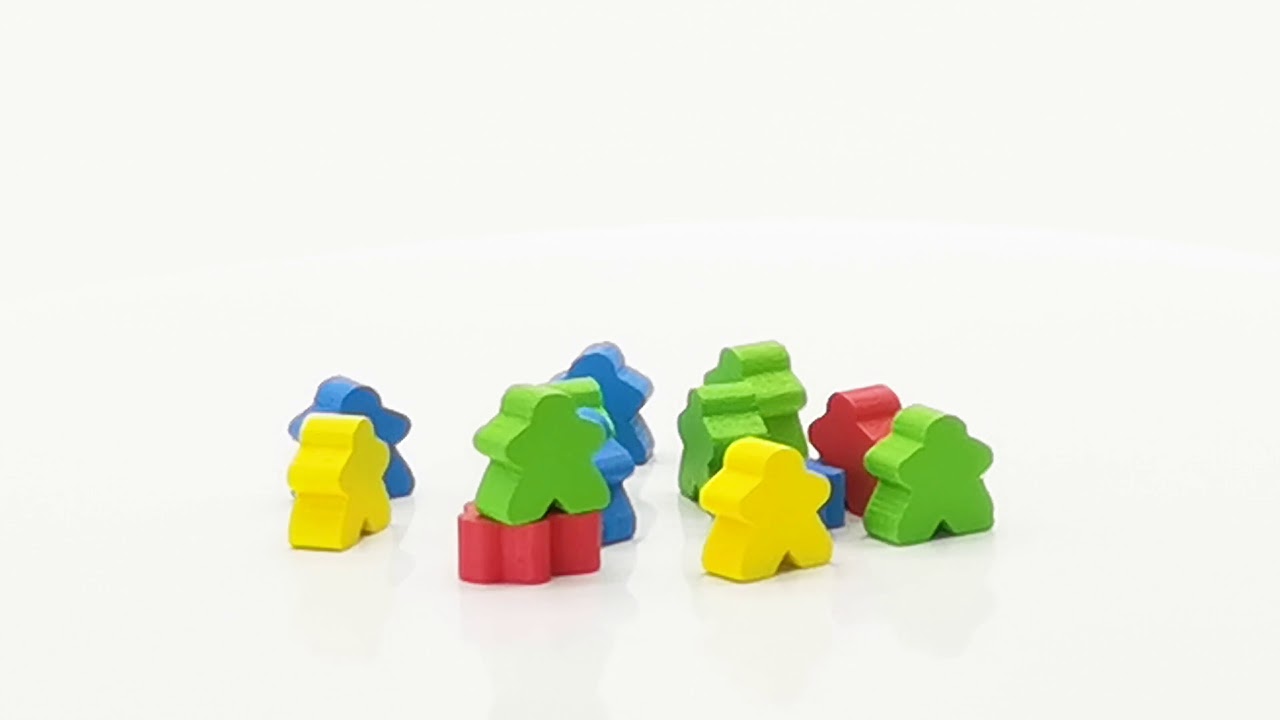 Colorful Wooden Meeple for Custom Board Games