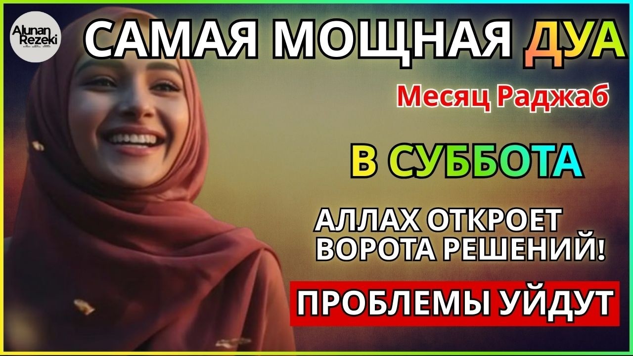САМАЯ СИЛЬНАЯ ДУА В СУББОТА! РИЗК, БОГАТСТВО, УСПЕХ, СЧАСТЬЕ!