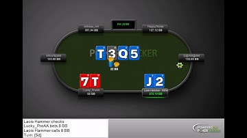 Volaltile flop overbet