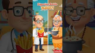 French Fries vs Khichdi 😱 Healthy vs Junk Food Transformation #viralvideo