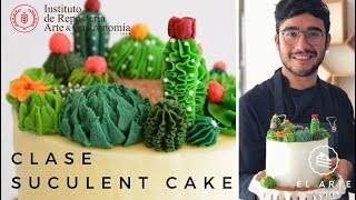 Clase Cactus Buttercream Cake - Cocina Expuesta El arte de hacer arte