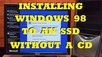 How to Install Windows 98 to an SSD without a CD
