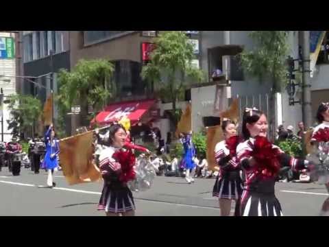 銀座柳まつり パレード 武蔵野中学校高校マーチングバンド部