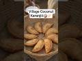 Traditional Coconut Karanji 🥥✨ | Crispy Homemade Sweet | Village Recipe #shorts