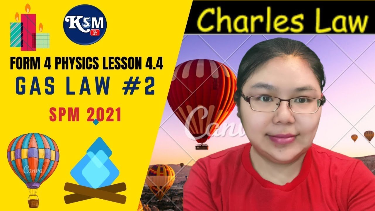 Lesson 4 4 Gas Law Charles Law Form 4 Kssm Youtube